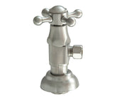 Brass Deluxe Cross Handle with 1/4 Turn Ceramic Disc Cartridge Valve - Lead Free - Angle (1/2" Female)